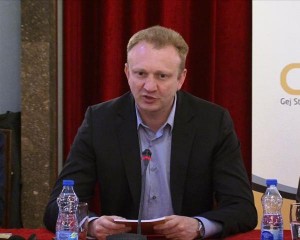 Dragan Đilas na prezentaciji godišnjeg izveštaja “Sloboda se ne dobija, sloboda se osvaja”